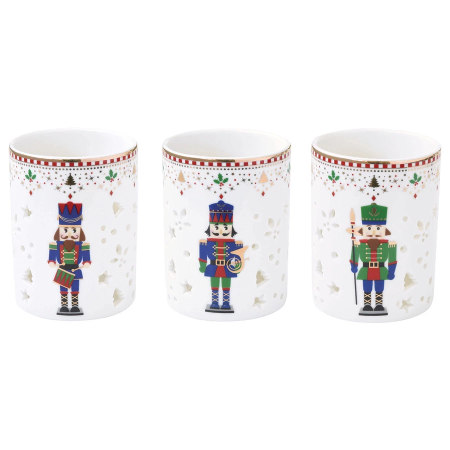 Набор подсвечников Easy Life Щелкунчик 6,5х9 см, 3 шт, фарфор твердый, п/к