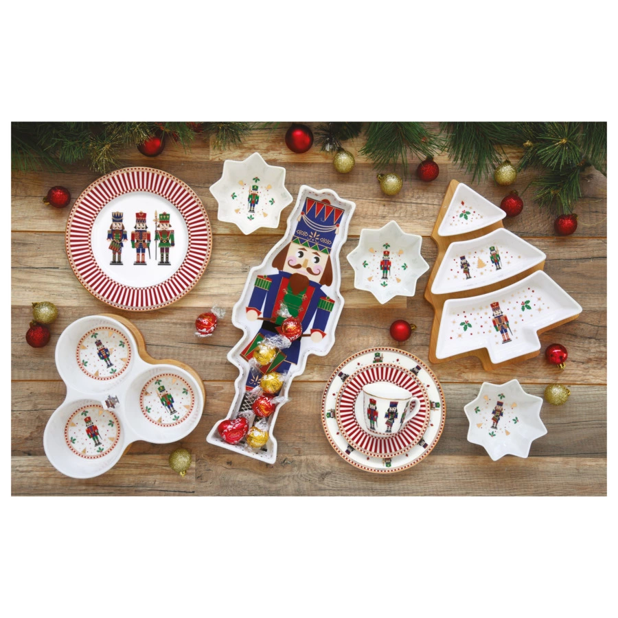 Набор подсвечников Easy Life Щелкунчик 6,5х9 см, 3 шт, фарфор твердый, п/к