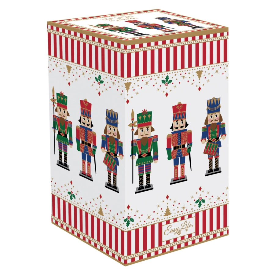 Подсвечник Easy Life Щелкунчик 6,5х6,5х14,5 см, фарфор твердый, п/к