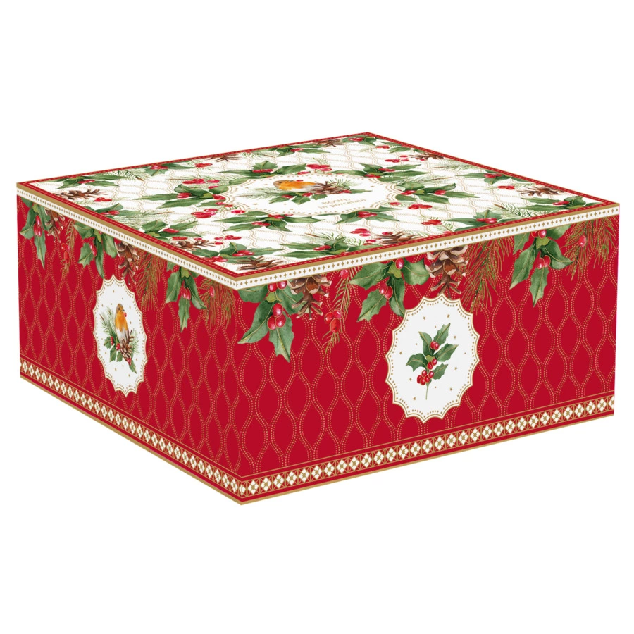 Салатник Easy Life Рождественские ягоды 20 см, фарфор твердый, п/к