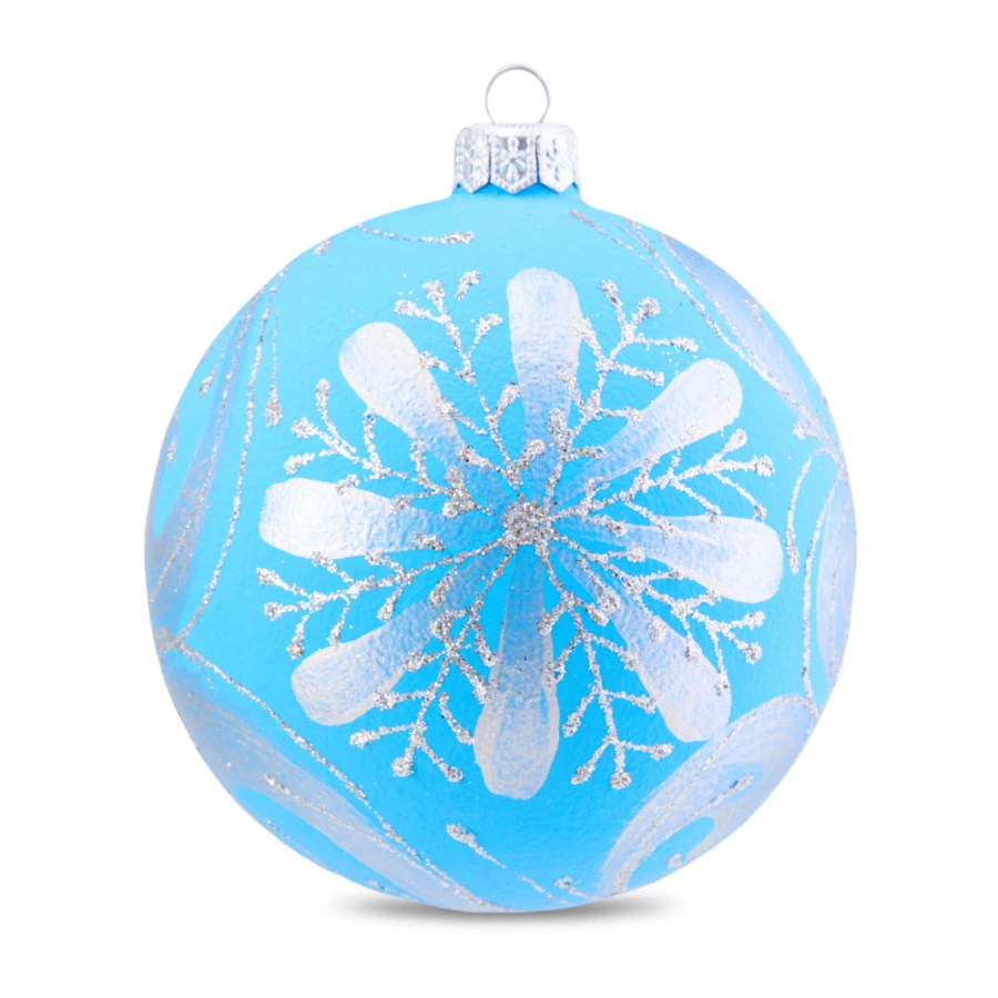 Игрушка елочная шар Bartosh Символ года Котики №1, 10 см, стекло, п/к-sale