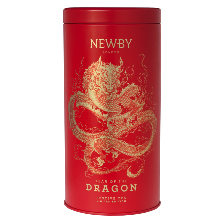 Чай черный листовой байховый в жестяной банке Newby Праздничный Год Дракона 125 г