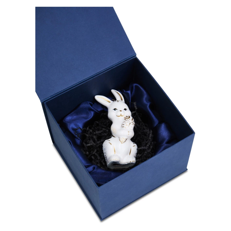 Игрушка елочная фигурка Bartosh Заяц 10 см, фарфор, п/к-sale