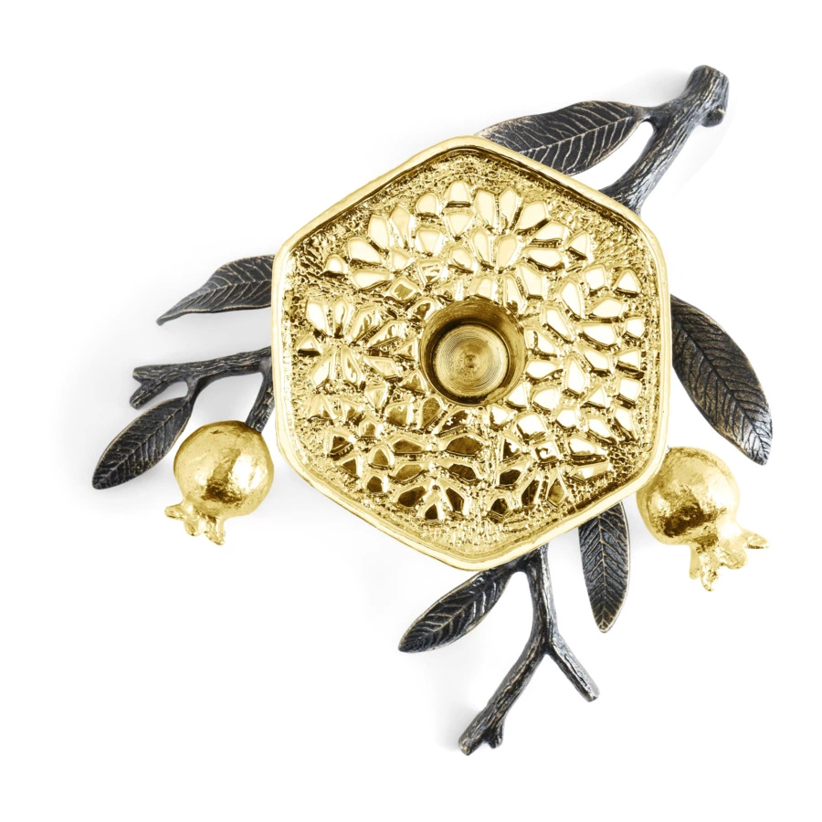 Подсвечник Michael Aram Гранат 19х14х7,6 см, латунь