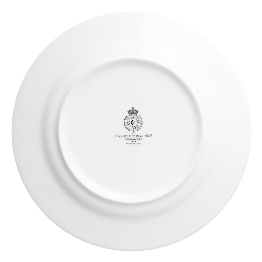 Тарелка обеденная Royal Worcester Интуиция Платиновый кант 27 см