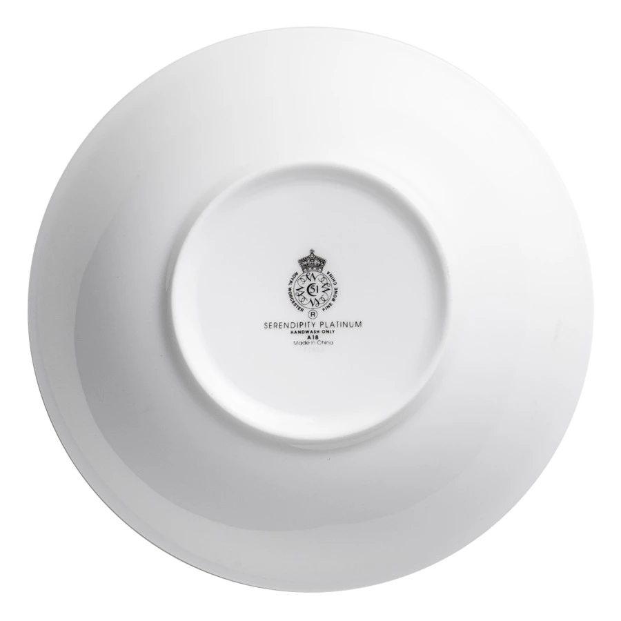 Салатник Royal Worcester Интуиция Платиновый кант 16 см, фарфор костяной