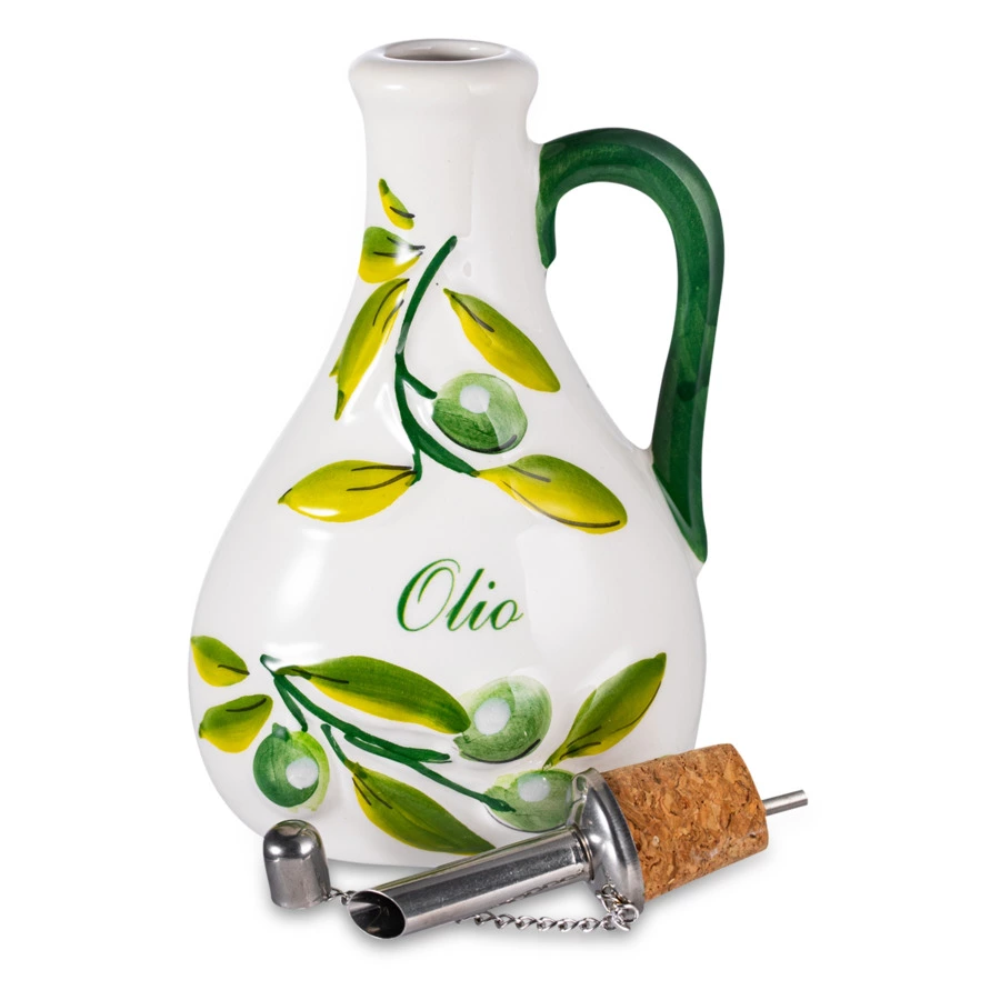 Бутылка для масла Edelweiss Оливки 10х7 см, h17 см, керамика