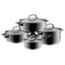 Набор кастрюль WMF Fusiontec Mineral Platinum 4 предмета, сталь нержавеющая