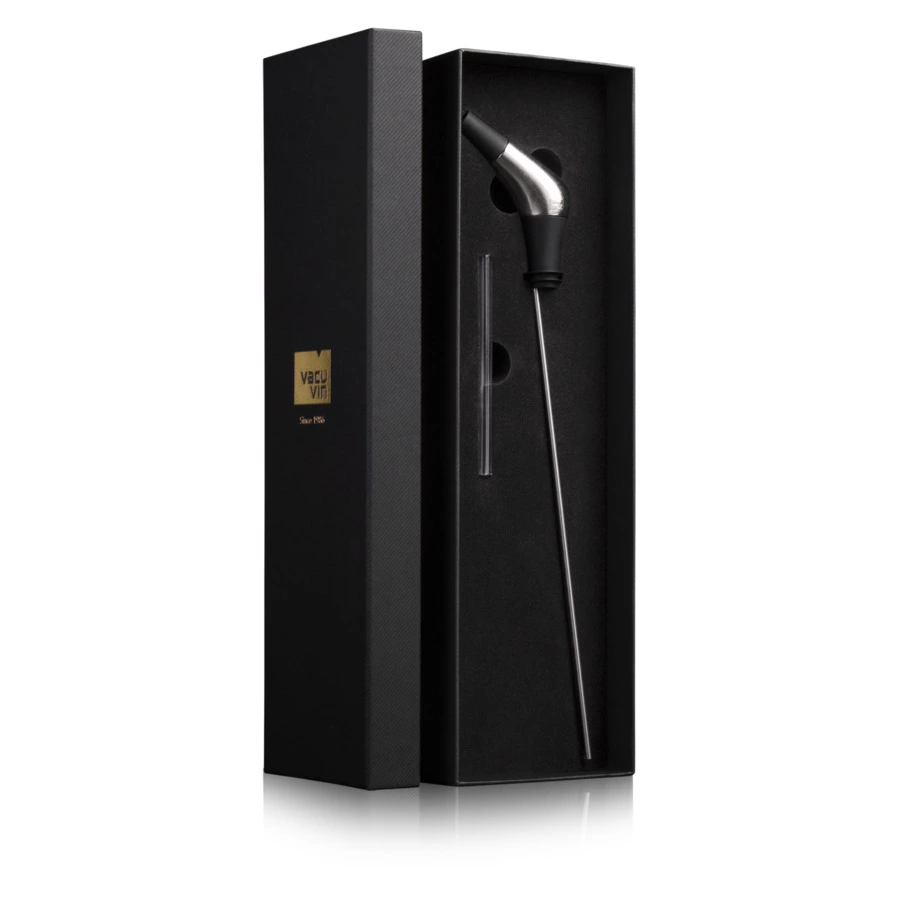 Струер анаэробный Vacu Vin Премиум 13 см, пластик, черный