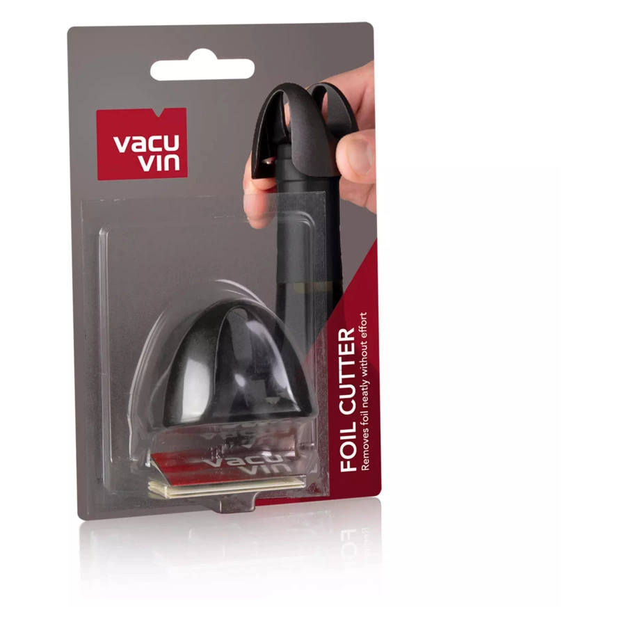 Обрезатель фольги Vacu Vin 5х4,5 см, пластик, черный