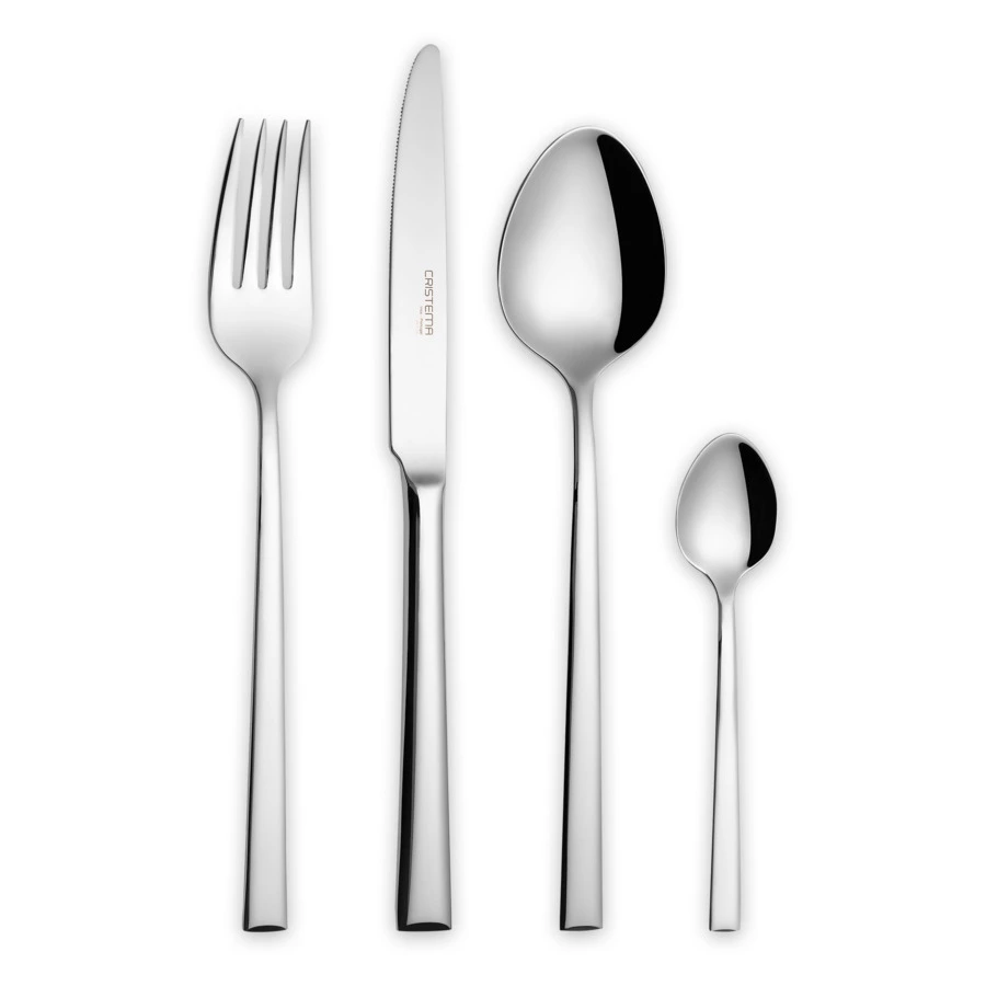Набор столовых приборов CRISTEMA Chicago на 6 персон 24 предмета, сталь нержавеющая, п/к