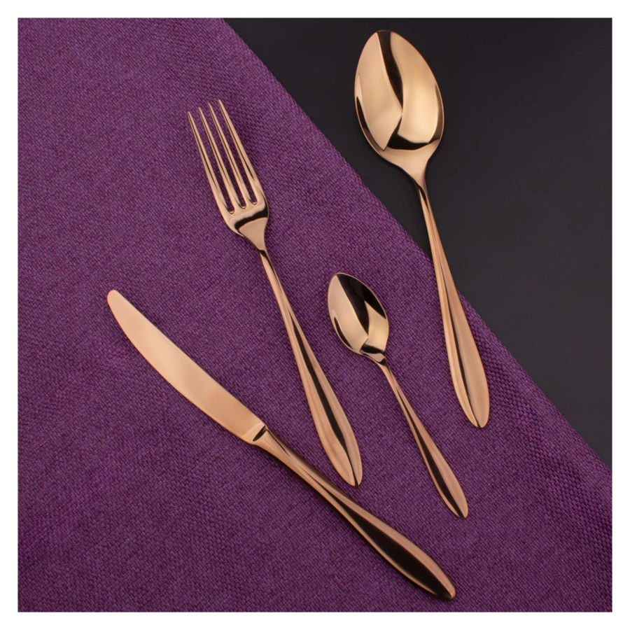 Набор столовых приборов CRISTEMA Colombo на 6 персон 24 предмета, сталь нержавеющая, медный, п/к