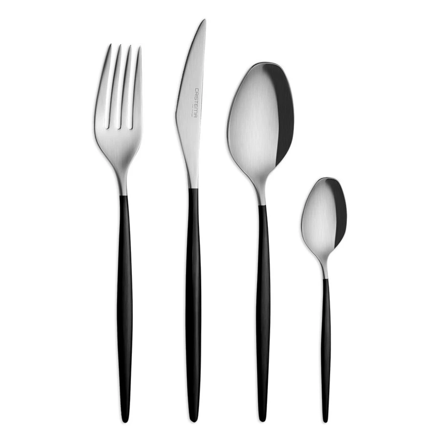 Набор столовых приборов CRISTEMA Rabat на 6 персон 24 предмета, сталь нержавеющая, серебристый, п/к