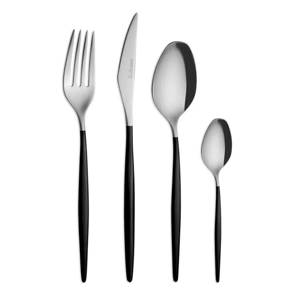 Набор столовых приборов CRISTEMA Rabat на 6 персон 24 предмета, сталь нержавеющая, серебристый, п/к