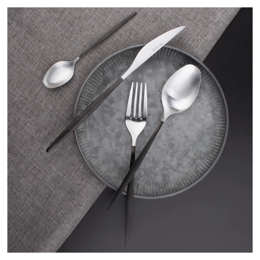 Набор столовых приборов CRISTEMA Rabat на 6 персон 24 предмета, сталь нержавеющая, серебристый, п/к