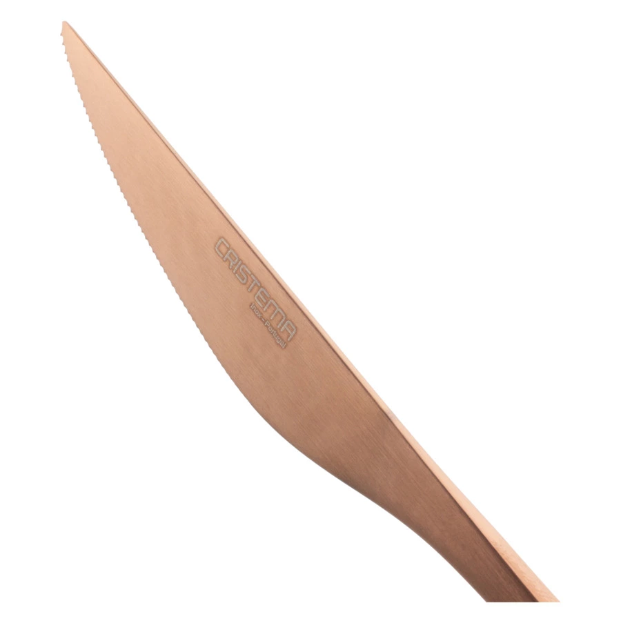 Набор столовых приборов CRISTEMA Rabat на 6 персон 24 предмета, сталь нержавеющая, медный, п/к