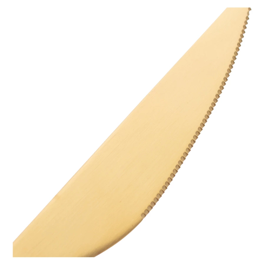 Набор столовых приборов CRISTEMA Rabat на 6 персон 24 предмета, сталь нержавеющая, золотой, п/к