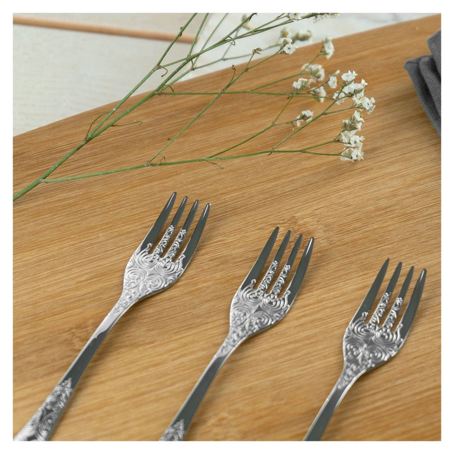 Набор столовых приборов CRISTEMA Antique на 6 персон 24 предмета, сталь нержавеющая, п/к