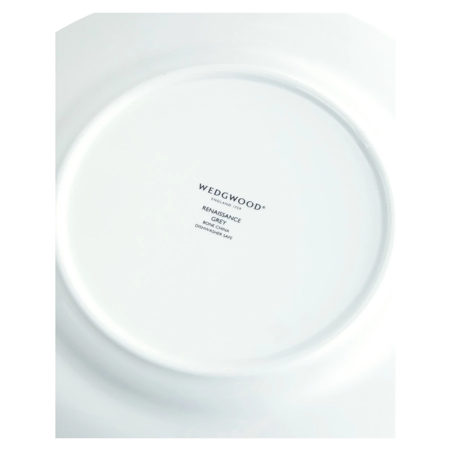 Тарелка закусочная Wedgwood Ренессанс 20 см, фарфор, серая