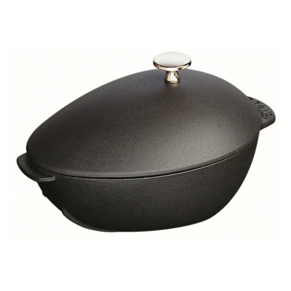 Кокот для мидий овальный Staub Specialities 25х18 см, чугун, черный, ручка никель, п/к