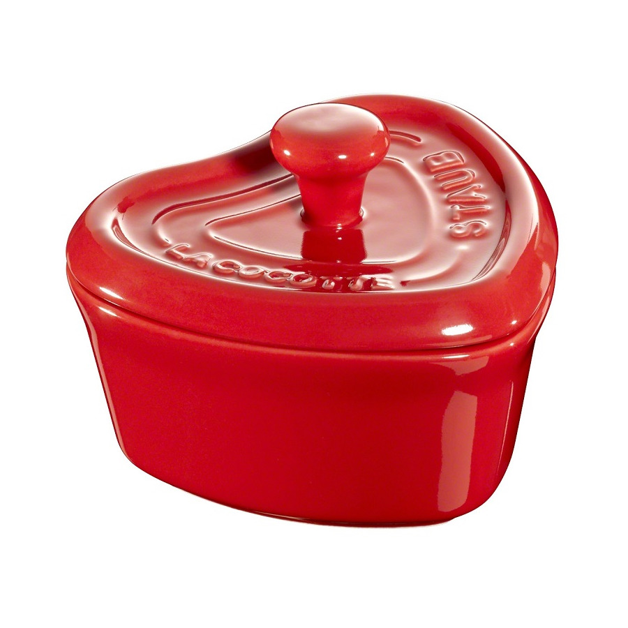 Мини-кокот Staub Ceramic Сердце 16х10,5х7 см, керамика, вишневый, п/к