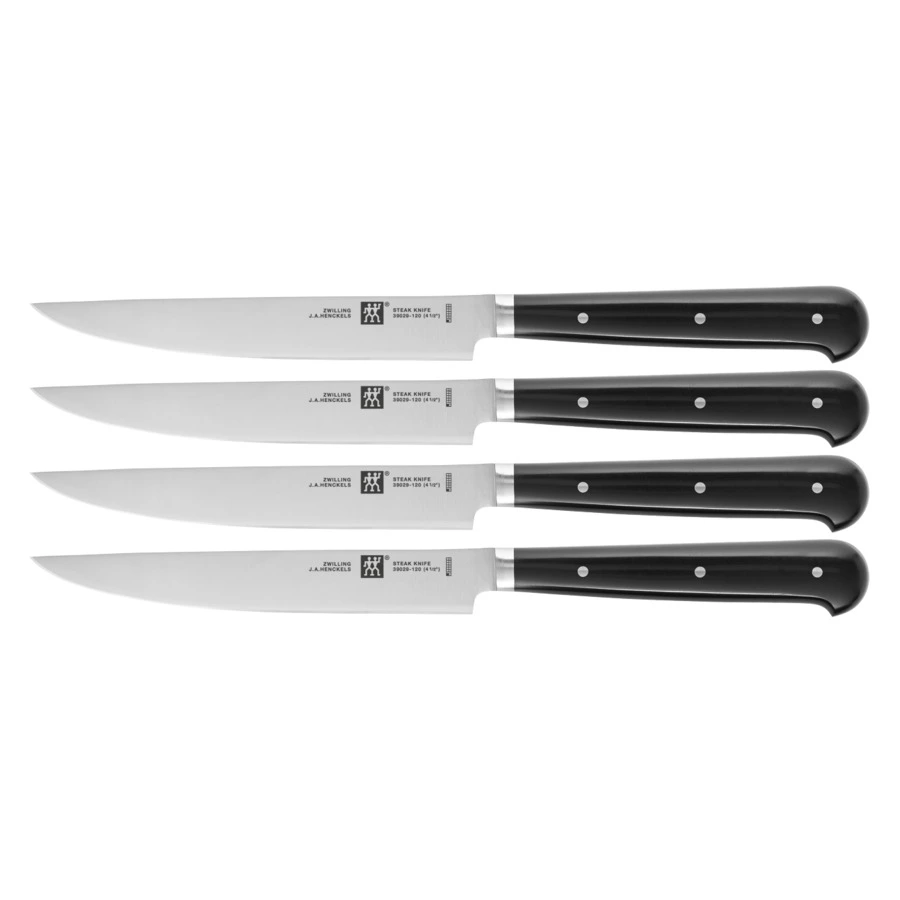 Набор ножей для стейка Zwilling Steak sets 12 см, 4 шт, рукоять черный АВС-пластик, п/к
