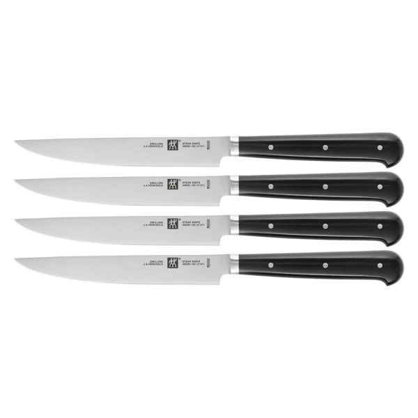 Набор ножей для стейка Zwilling Steak sets 12 см, 4 шт, рукоять черный АВС-пластик, п/к
