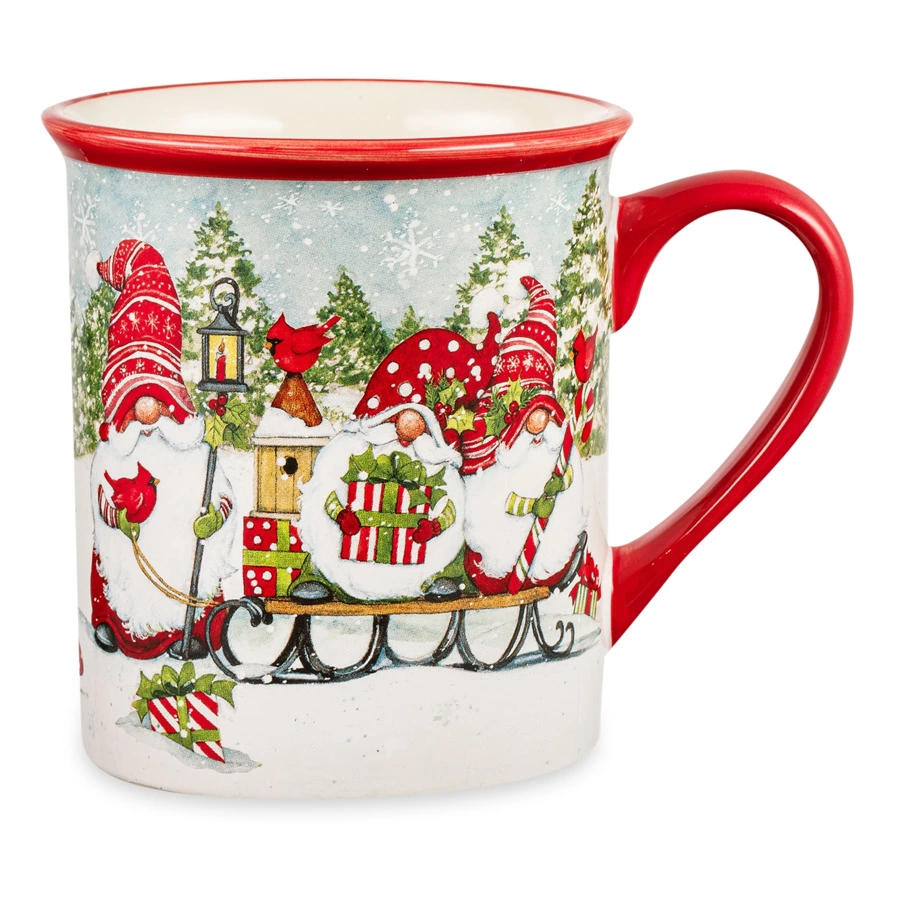 Кружка Certified Int. Рождественские гномы на санях 480 мл, керамика