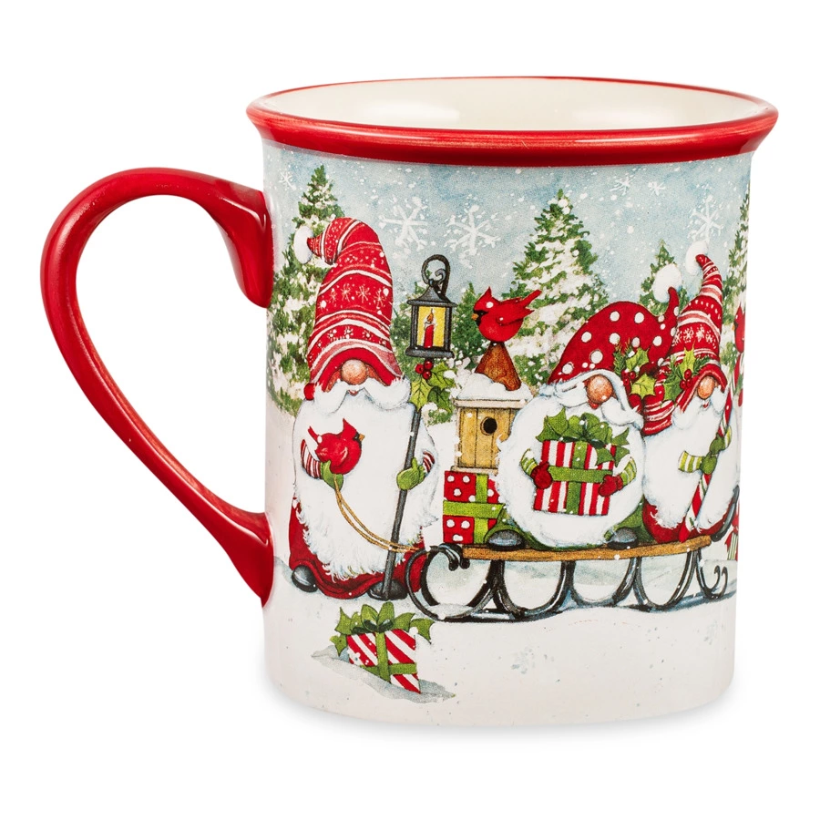Кружка Certified Int. Рождественские гномы на санях 480 мл, керамика