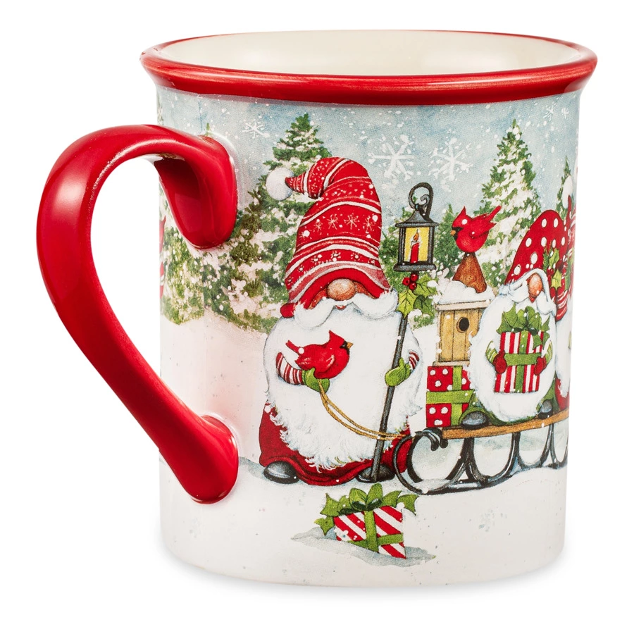 Кружка Certified Int. Рождественские гномы на санях 480 мл, керамика