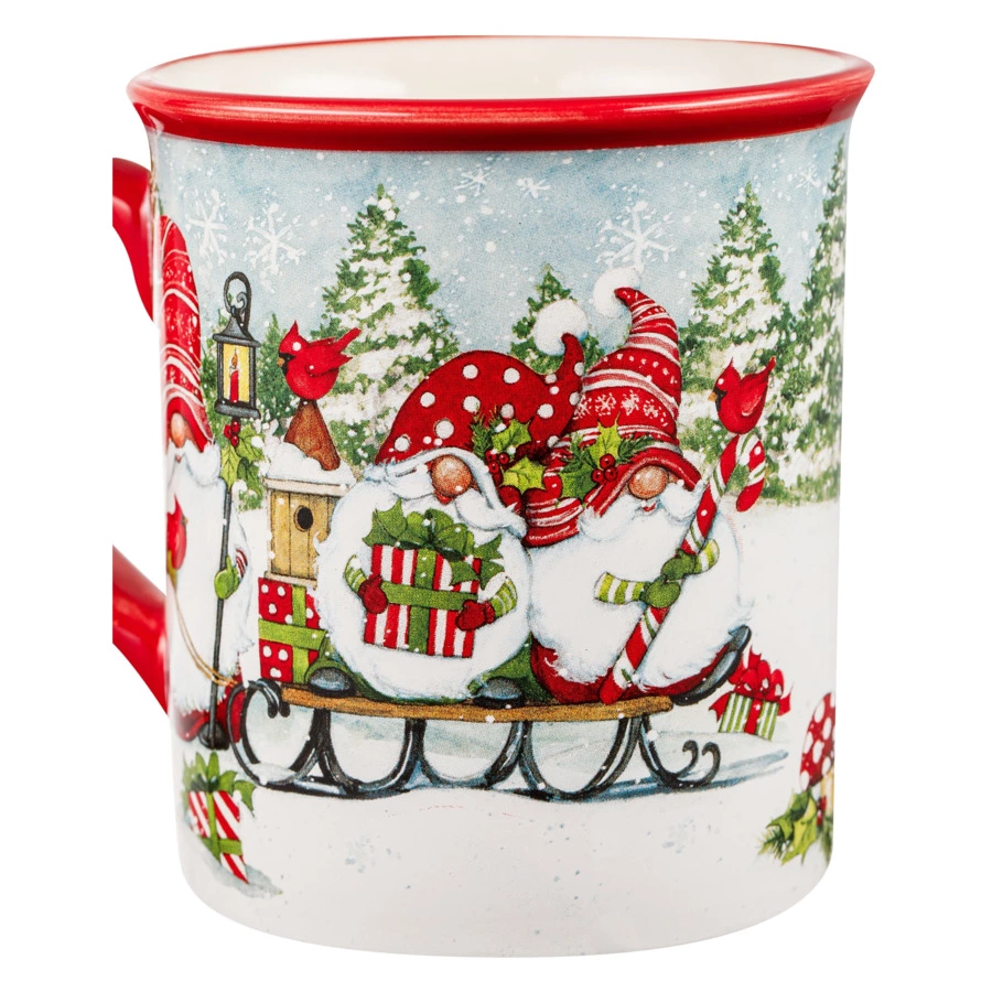 Кружка Certified Int. Рождественские гномы на санях 480 мл, керамика