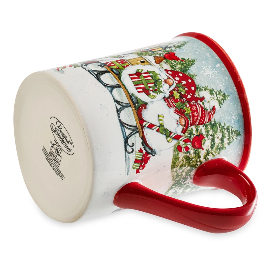 Кружка Certified Int. Рождественские гномы на санях 480 мл, керамика