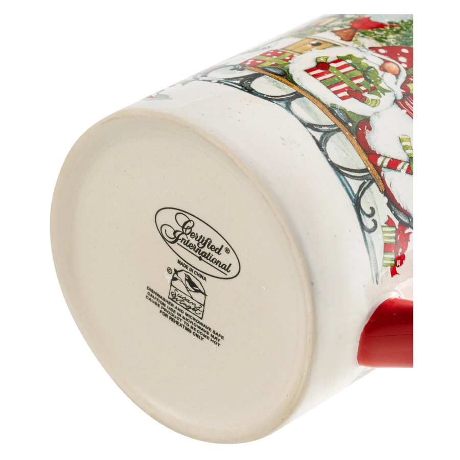 Кружка Certified Int. Рождественские гномы на санях 480 мл, керамика