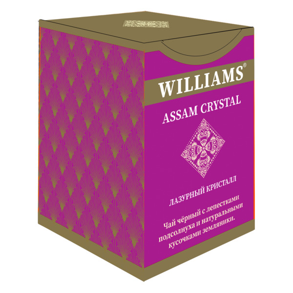 Чай черный цейлонский листовой WILLIAMS Azure Crystal с подсолнечником и земляникой 100 г