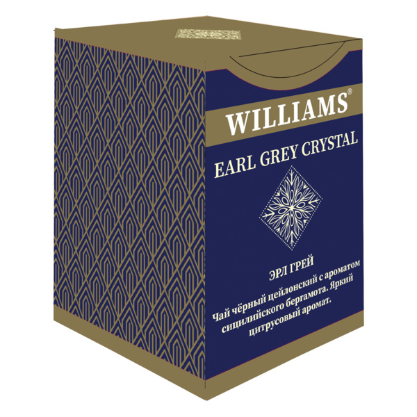 Чай черный с ароматом сицилийского бергамота листовой WILLIAMS Earl Grey Crystal 100 г