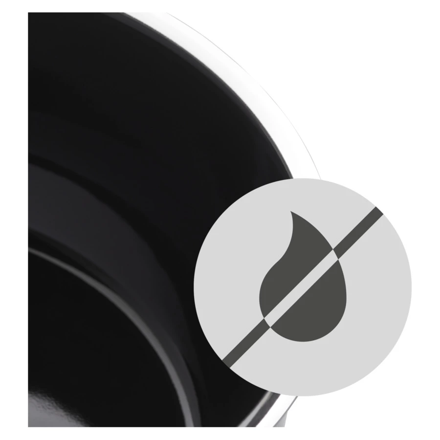 Кастрюля WMF Fusiontec Compact 18 см, сталь нержавеющая, черная