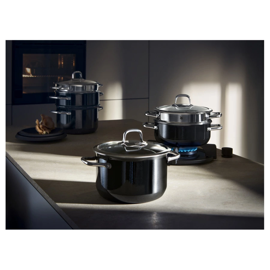 Ковш WMF Fusiontec Fusiontec Compact 18 см, сталь нержавеющая, черный