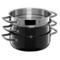 Набор кастрюль WMF Fusiontec Compact 3 предмета, сталь нержавеющая, черный