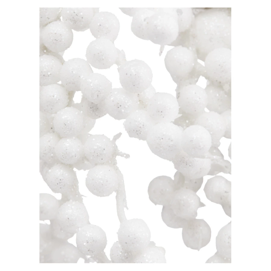 Венок из ягод Best decor place 46 см, пластик, белое