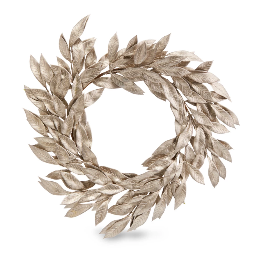 Венок лавровый Best decor place 51 см, пластик, шампань