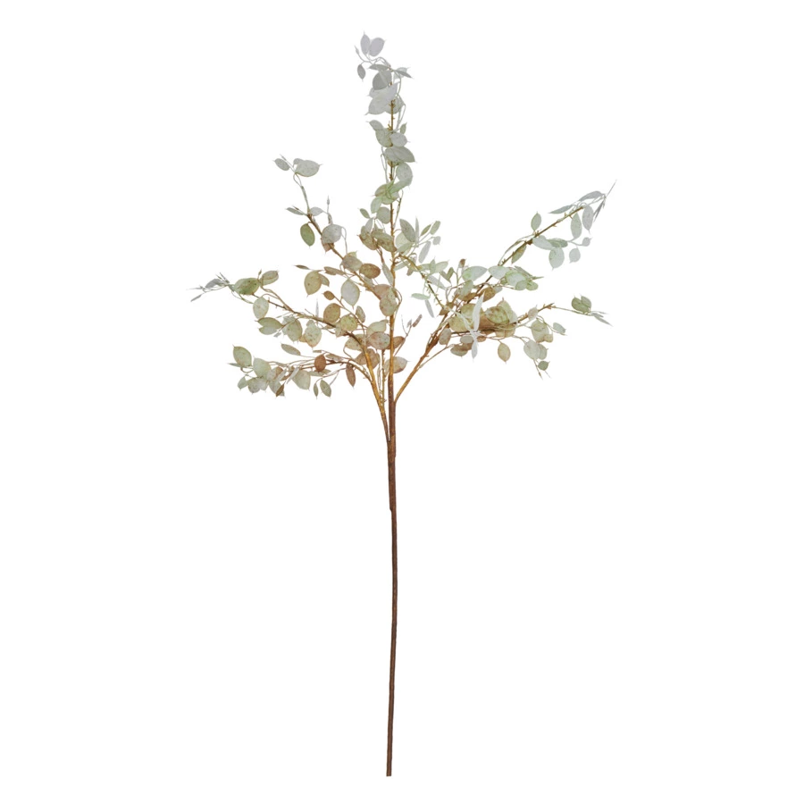 Украшение елочное Best decor place Ветвь бересклета 112 см, пластик, белое