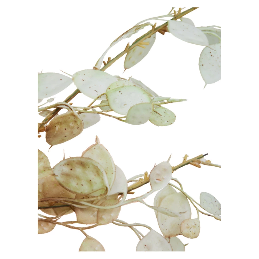 Украшение елочное Best decor place Ветвь бересклета 112 см, пластик, белое