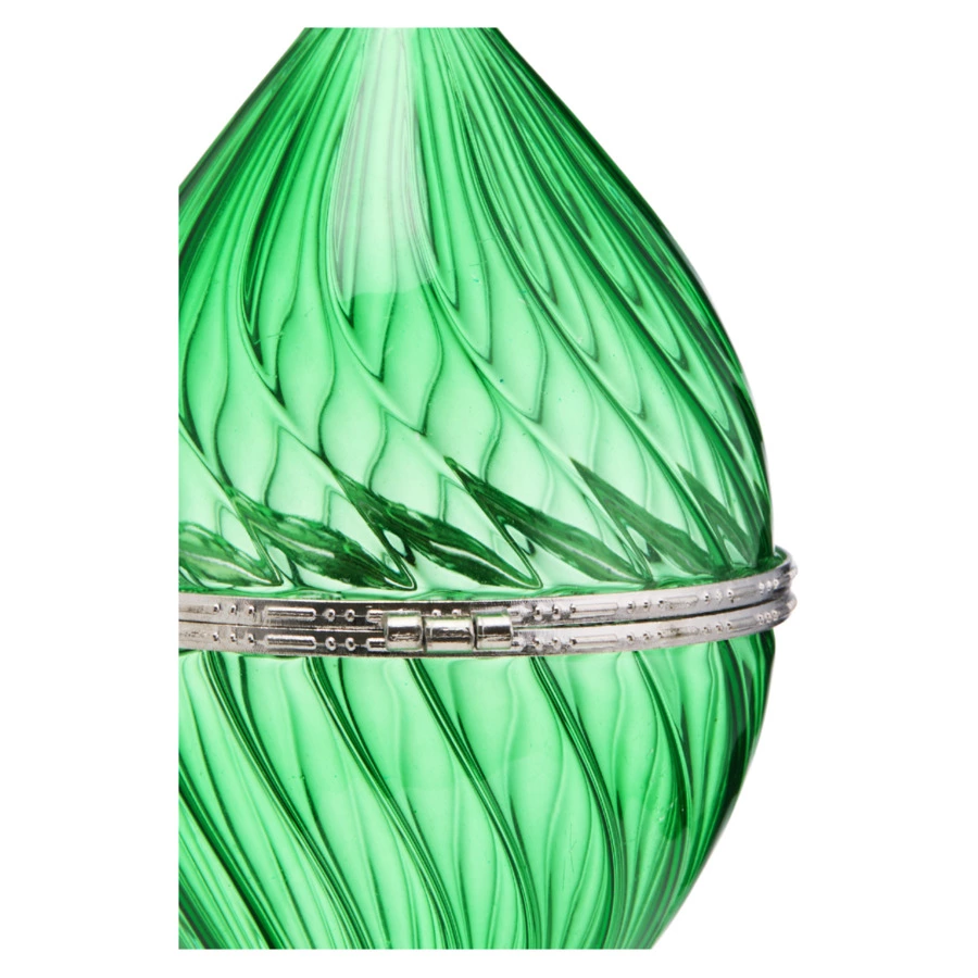 Украшение подвесное Best decor place Шкатулка 8x13 см, стекло, зеленое