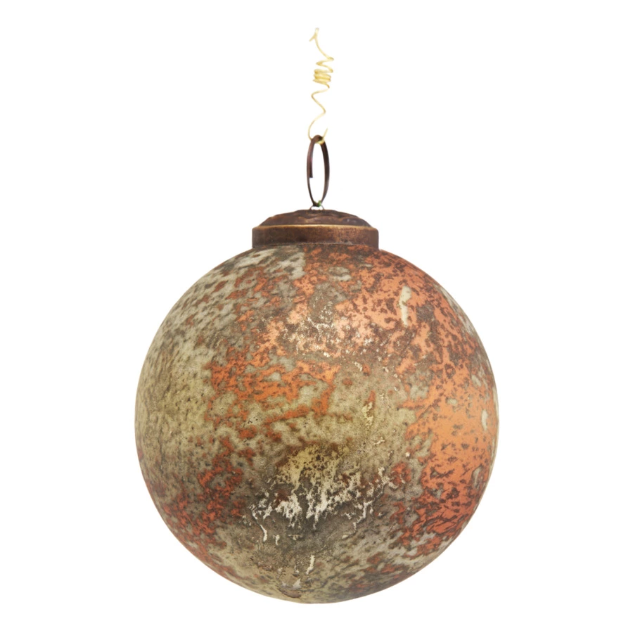 Игрушка елочная шар Best decor place 10 см, стекло, медная
