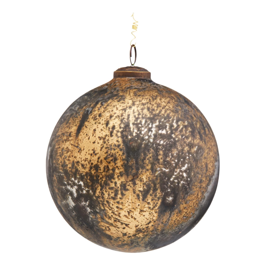 Игрушка елочная шар Best decor place 15 см, стекло, черная