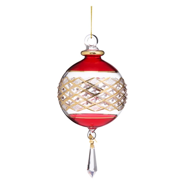 Игрушка елочная шар Best decor place 8 cм, стекло, красная