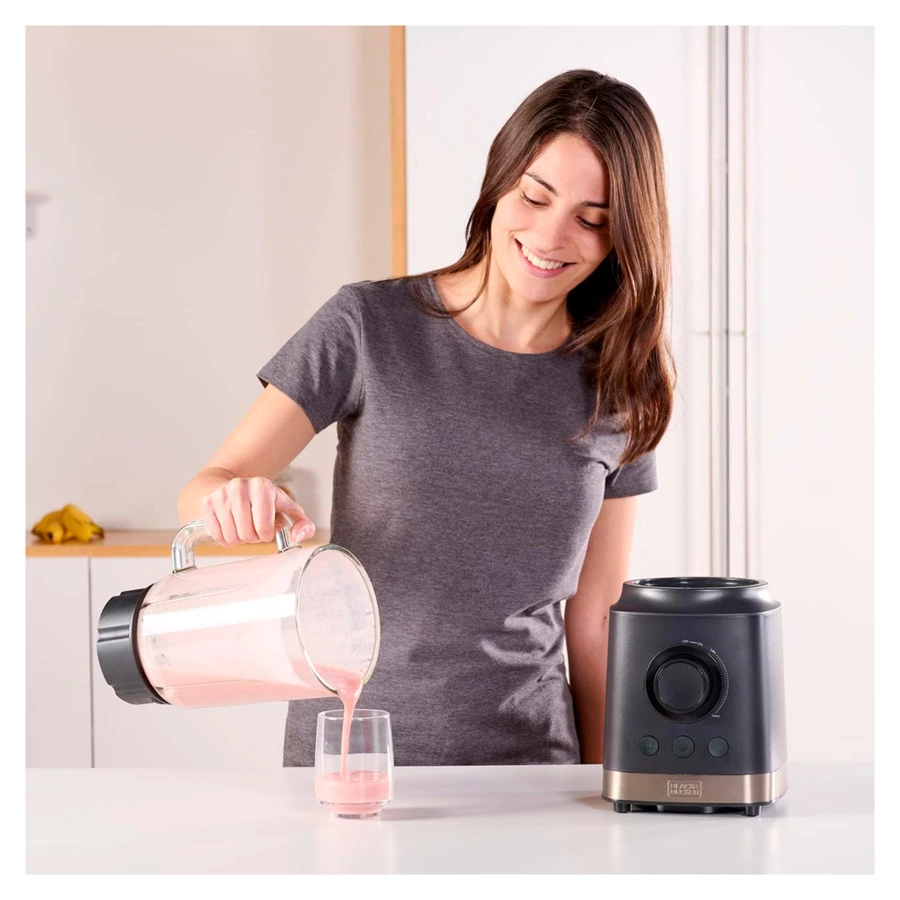 Блендер стационарный Black+Decker BXJB1800E, сталь нержавеющая, серый