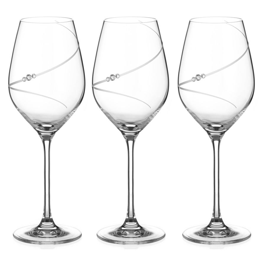 Набор бокалов для белого вина Diamante Силуэт 360 мл, 6 шт, стекло хрустальное, п/к