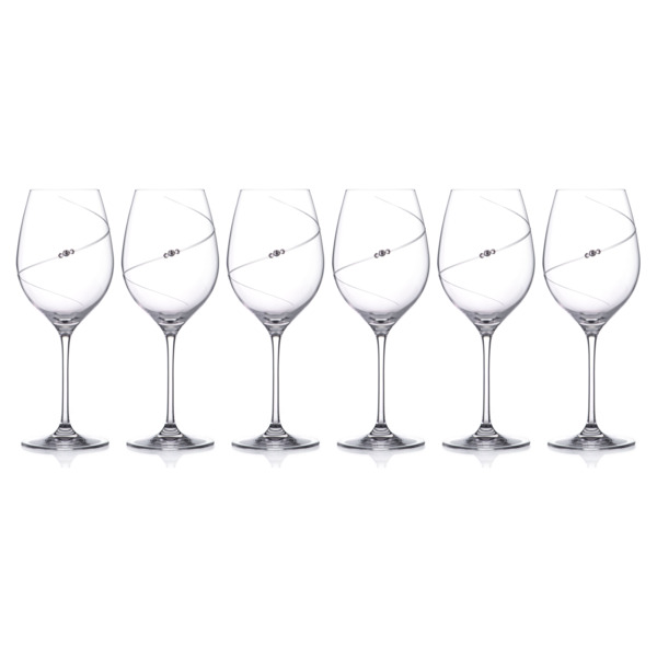 Набор бокалов для красного вина Diamante Силуэт 470 мл, 6 шт, стекло хрустальное, п/к