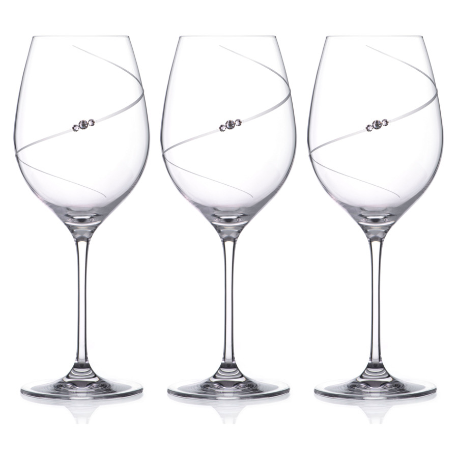 Набор бокалов для красного вина Diamante Силуэт 470 мл, 6 шт, стекло хрустальное, п/к